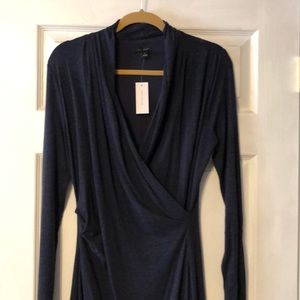 Blue Ann Taylor wrap dress